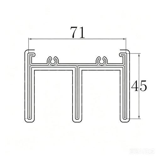 Louver Fence/2-track top rail