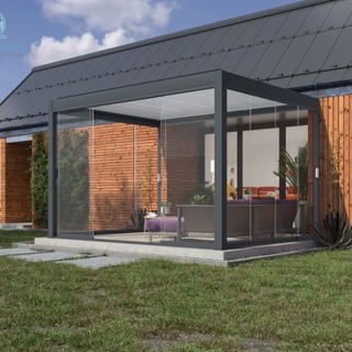 Pergola Glas-Seitenwände