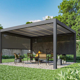 Pergola aus Metall: freistehend und individuell anpassbar