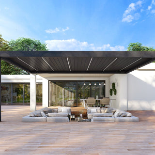 Professionelle Pergola Wandmontage von Sky Pergola