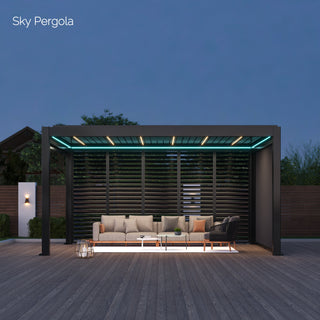 Stimmungsvolles Ambiente mit unserer Pergola-Beleuchtung
