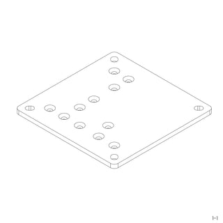 SkyMax Ultra - Grundplatte Pfosten - 1-1 - 24-26